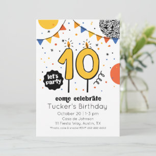 Invitation Doodle Dixième Anniversaire
