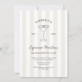 Invitation Doodle Espresso Martini Social Club Bachelorette (Devant)