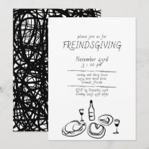 Invitation Doodle Illustration Friendsgiving