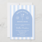 Invitation Doodle Italien Orange Spritz Bachelorette Party (Devant)