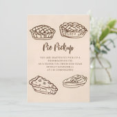 Invitation Doodle Main Drake Pie Pickup Thanksgiving (Debout devant)