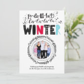 Invitation Doodle moderne scandinave PHOTO Folk Art amusant (Debout devant)