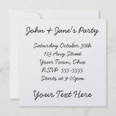 Invitation Doodle princier (Dos)