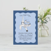 Invitation Doodle Sketch Dîner de répétition funky (Debout devant)