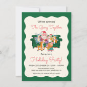 Invitation Doodle Sketch Office Fêtes Amies (Devant)