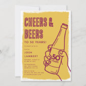 Invitation Doodle urbain rustique Cheveux & Bières Adulte Ann (Devant)