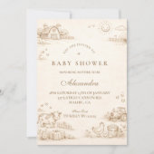 Invitation Doodle Whimsical Country Farm (Devant)