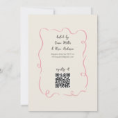 Invitation Doodle Whimsical Fête des mariées de Valentine (Dos)