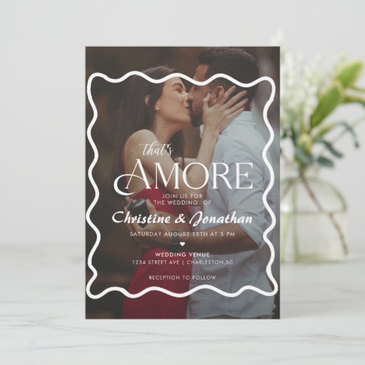 Invitation Doodle Whimsical qui est plus Mariage (Debout devant)