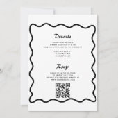 Invitation Doodle Whimsical qui est plus Mariage (Dos)