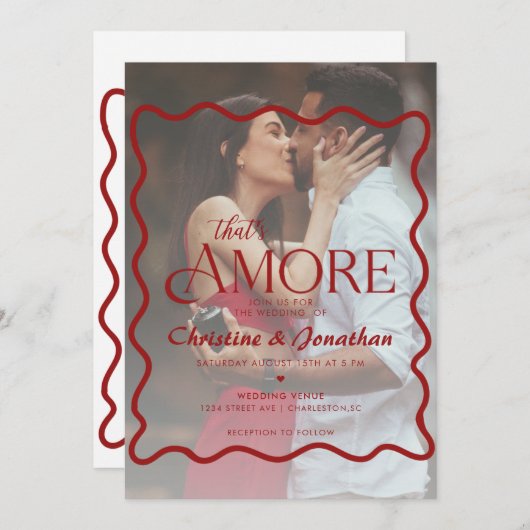 Invitation Doodle Whimsical qui est plus Mariage (Devant / Derrière)