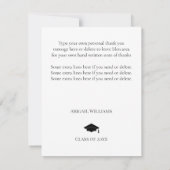 Invitation Doodled Heart Graduation Thank You Card (Dos)