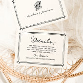 Invitation Doodles à main fantaisie