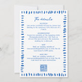 Invitation Doodles de gribouillages à main tout-en-un Mariage (Dos)