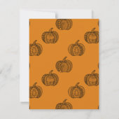 Invitation Doodles d'Halloween boho mandala citrouilles Autom (Dos)