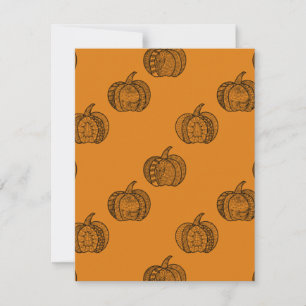 Invitation Doodles d'Halloween boho mandala citrouilles Autom