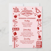 Invitation Doodles pour un week-end d'enterrement de vie de j (Dos)