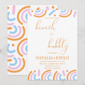 Invitation Dopamine Bridal Shower Brunch (Devant / Derrière)