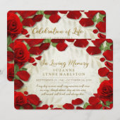 Invitation d'or de cérémonie commémorative de (Devant / Derrière)