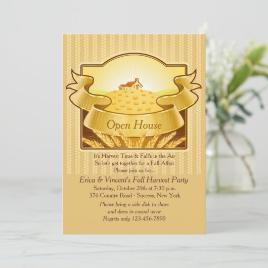 Invitation d'or de récolte (Debout devant)