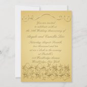 Invitation d'or du 50e anniversaire (Dos)