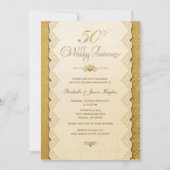 Invitation d'or du 50e anniversaire (Devant)