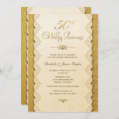 Invitation d'or du 50e anniversaire (Devant / Derrière)