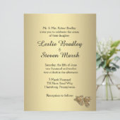 Invitation d'or Mariage de théâtre (Debout devant)