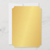 Invitation d'or pour les 50 ans de mariage (Dos)