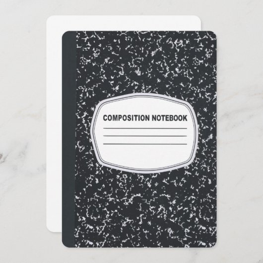 Invitation d'ordinateur portable de composition pe (Devant / Derrière)