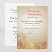 Invitation d'ordination de diaconesse Écriture (Devant / Derrière)