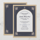 Invitation d'ordination de prêtre (Devant / Derrière)