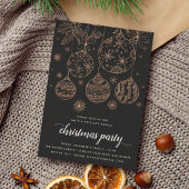 Invitation Doré | Fête de Noël