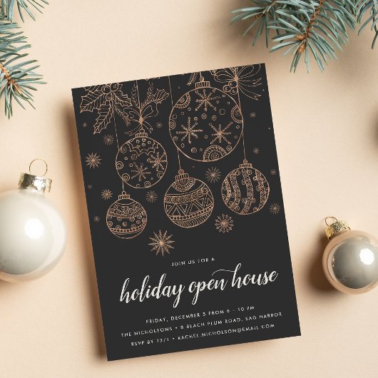 Invitation Doré | Holiday Open House Party