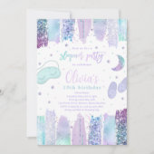 Invitation Dormir de bois fête d'anniversaire Tee Tween Party (Devant)