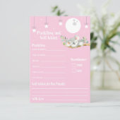 Invitation Dormir Koala Baby shower Prédictions et bien voulo (Debout devant)