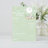 Invitation Dormir Koala Baby shower Prédictions et bien voulo (Debout devant)