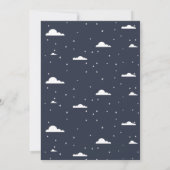 Invitation Dormir Sur Le Baby shower Lune (Dos)