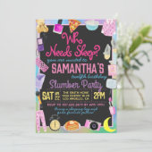 Invitation Dormir sur le bois Qui a besoin de dormir ? (Debout devant)