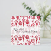 Invitation d'ornements de Noël (Debout devant)