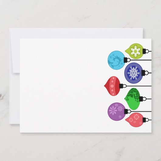 Invitation d'ornements de Noël (Devant)