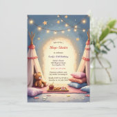 Invitation Dors Sous La Jolie Fête Intérieure Anniversaire (Debout devant)