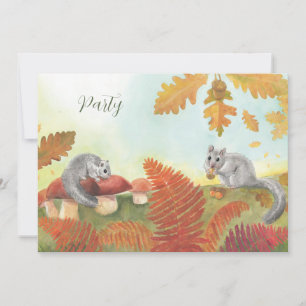 Invitation Dortoir européen de graisse (Glis glis) Personnali