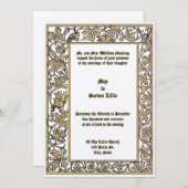 Invitation Doses Sur La Frontière Du Liquide Floral (Devant / Derrière)