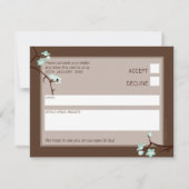 Invitation DOSSIER DE RÉPONSE RSVP :: cerisiers en fleurs 4L (Dos)