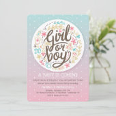 Invitation Dotée Genre Reveal (Debout devant)