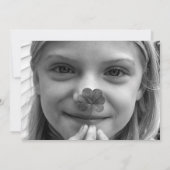 Invitation Dots de couleur blanche Oiseaux Arbres Enfants 9e (Dos)