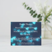 Invitation Dots de Faux Blue Heart (Debout devant)