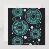 Invitation Dots Dizzy du Nouvel An (Dos)
