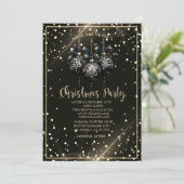 Invitation Dots d'or, Boules de Noël Noir Compagnie Noël (Debout devant)